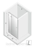 Drzwi prysznicowe AVEXA GUNMETAL BRUSHED 90 Lewe NEW TRENDY EXK-3246 - 18