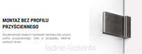 Drzwi prysznicowe AVEXA GUNMETAL BRUSHED 90 Lewe NEW TRENDY EXK-3246 - 7