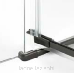 Drzwi prysznicowe AVEXA GUNMETAL BRUSHED 90 Lewe NEW TRENDY EXK-3246 - 13