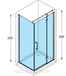 Novellini Kabina prysznicowa Modus G+F 70x90 MODULGF70L-D-1K + MODULF90-1K PROMOCJA - 4