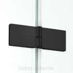 NEW TRENDY Kabina REFLEXA BLACK trójścienna przyścienna 100x90 lewe czarna EXK-5025 (EXK-1371) - 2