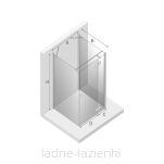 NEW TRENDY Kabina REFLEXA trójścienna przyścienna 100x90x200 Prawa EXK-5216 (EXK-1260) - 3