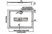 NOVELLINI Brodzik prostokątny City A 100x90 VRS1009014-30 - 2
