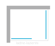 NEW TRENDY Kabina walk in EVENTA 150x90 h200 8mm EXK-4657 - 2