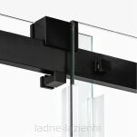 Drzwi prysznicowe SOFTI BLACK 110 czarne szkło 8mm New trendy EXK-3951 - 9
