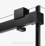 Drzwi prysznicowe SOFTI BLACK 110 czarne szkło 8mm New trendy EXK-3951 - 8