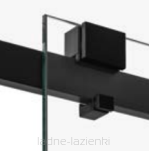 Drzwi prysznicowe SOFTI BLACK 110 czarne szkło 8mm New trendy EXK-3951 - 7
