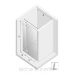 NEW TRENDY Drzwi prysznicowe EVENTA 90x200 LEWE 8mm (90-91) EXK-4452 - 13