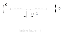 KERMI brodzik konglomeratowy Koralle Brodzik 100x80 posadzkowy BDEXD1000802K - 5