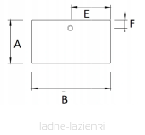 KERMI brodzik konglomeratowy Koralle Brodzik 100x80 posadzkowy BDEXD1000802K - 3