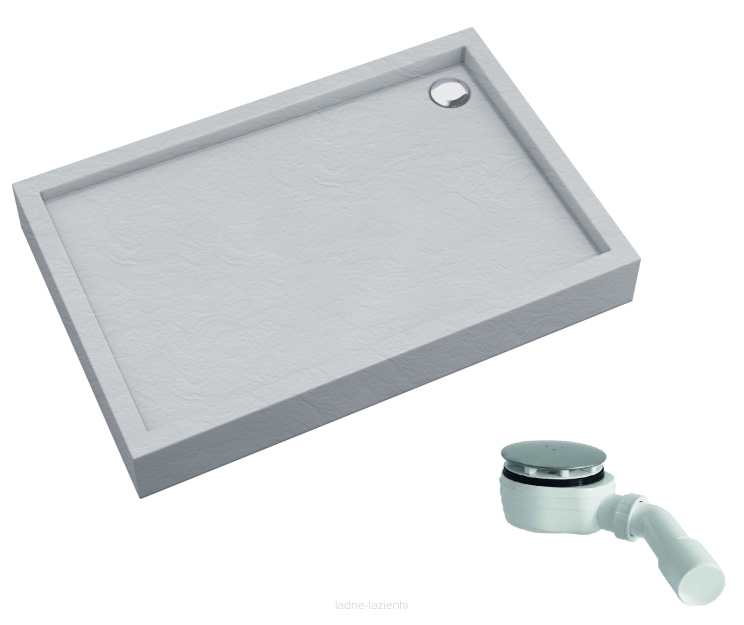 Schedpol brodzik Favory Plus White Stone 90x120 wys16 Schedline 3ST.F1P-90120/B/ST