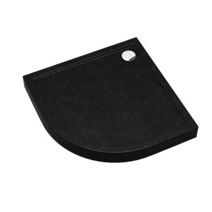 Brodzik CAMERON BLACK 90x90 h12 półokrągły Schedpol Schedline 3ST.C1O-9090/C/ST
