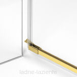 Kabina AVEXA GOLD SHINE 120x70 z wieszakiem złota połyskująca LEWA NEW TRENDY EXK-3186 - 12