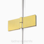 Kabina AVEXA GOLD SHINE 120x70 z wieszakiem złota połyskująca LEWA NEW TRENDY EXK-3186 - 13