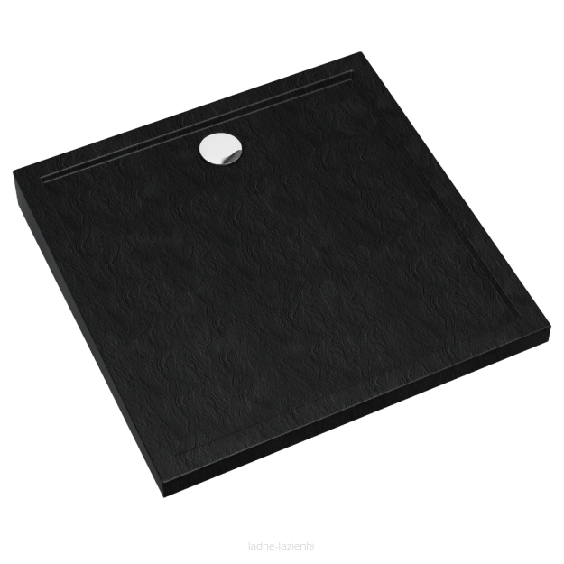 Schedpol brodzik SHARPER BLACK STONE 80x80x4,5 Schedline 3S.S2K-8080/C/ST
