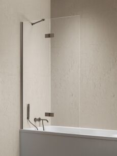 Parawan nawannowy NESTA GUNMETAL BRUSHED 120x150 lewy 6mm New Trendy P-0261