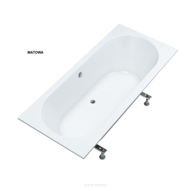 Matowa wanna 180x80 Celestia WHITE MAT Schedline 3WSP.C1P-18080/B/MG