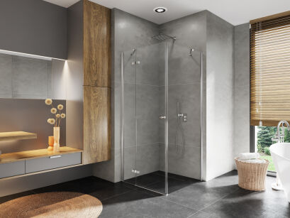 Kabina prysznicowa KALIBRA CHROME 80x70 lewa K-5001 NEW TRENDY