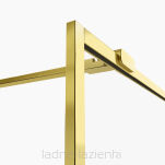 Kabina Walk In AVEXA GOLD SHINE 80 złota błyszcząca z ramką NEW TRENDY EXK-2159 - 3