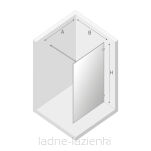 Kabina Walk In AVEXA GOLD SHINE 80 złota błyszcząca z ramką NEW TRENDY EXK-2159 - 4