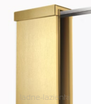 NEW TRENDY Kabina Walk in Velio Satin Gold 80 x200 Ścianka wolnostojąca złota  D-0189B - 2