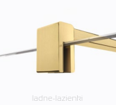 NEW TRENDY Kabina Walk in Velio Satin Gold 80 x200 Ścianka wolnostojąca złota  D-0189B - 3