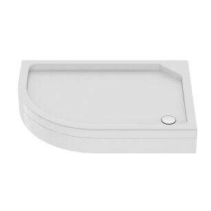 NEW TRENDY Brodzik NEW MAXIMA 100x80x17 półokrągły asymetryczny Prawy  B-0339