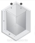 Złota szczotkowana kabina prysznicowa 80x90 NEW SOLEO GOLD BRUSHED New Trendy K-4178-WP - 3