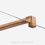 Miedziana kabina prysznicowa NESTA COPPER BRUSHED 80x110 lewa K-4594 NEW TRENDY - 5