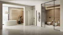 Grafitowa kabina prysznicowa 70x100 NEW SOLEO GUNMETAL BRUSHED New Trendy K-2128 - 4