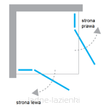 NEW TRENDY Kabina prysznicowa  AVEXA GOLD BRUSHED 120x100 złota szczotkowana EXK-1790 - 10