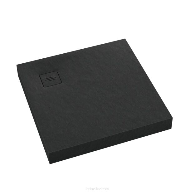 Brodzik NonLimits BLACK STONE 100x100 czarny Schedpol Schedline 3ST.N1K-100100/C/ST-M1/C/ST