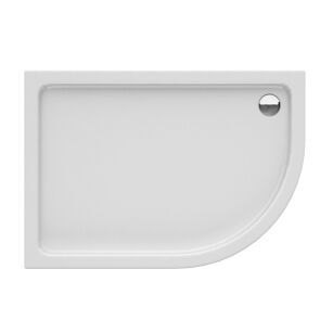 NEW TRENDY Brodzik NEW MAXIMA 120x85x14 półokrągły asymetryczny LEWY B-0376