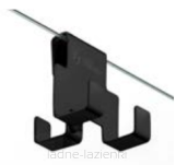 NEW TRENDY Kabina Walk In AVEXA BLACK 120 czarna szkło 8mm EXK-1809 - 9