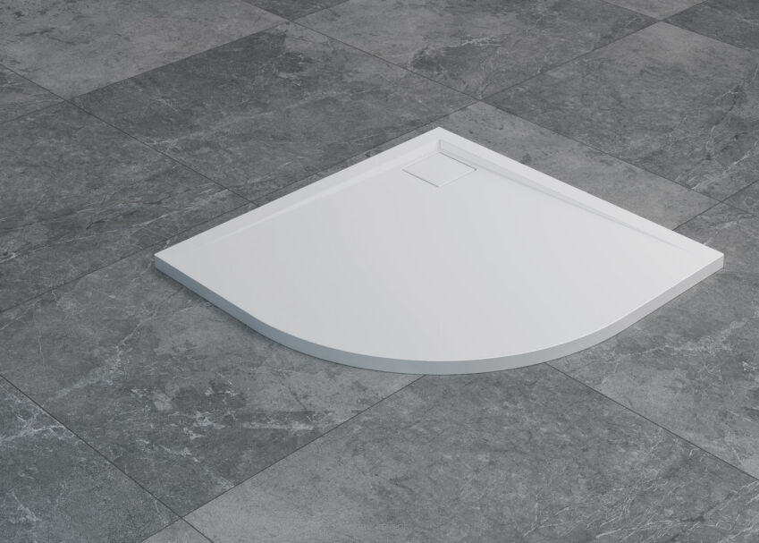 Brodzik 90x90 konglomeratowy LIVADA SANSWISS półokrągły W20R5509004