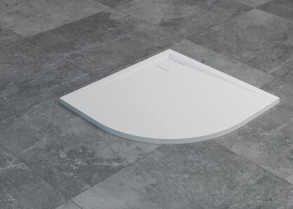 Brodzik 90x90 konglomeratowy LIVADA SANSWISS półokrągły W20R5509004