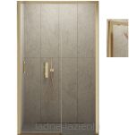 Złote szczotkowane drzwi prysznicowe PRIME GOLD BRUSHED 160 prawe New Trendy D-0797A - 6