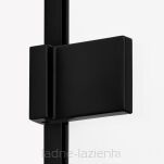 NEW TRENDY Drzwi prysznicowe AVEXA BLACK 120 Lewe czarne EXK-1554 - 5