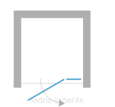NEW TRENDY Drzwi prysznicowe EVENTA 100x200 PRAWE 8mm (100-101) EXK-4455 - 13