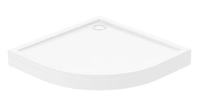 NEW TRENDY Brodzik ULTRIX 90x90x13 akrylowy półokrągły + obudowa   WB-0305+O-0138