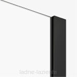 Drzwi prysznicowe SMART BLACK 150 czarne szkło 8mm dwuskrzydłowe New trendy EXK-4120 - 6